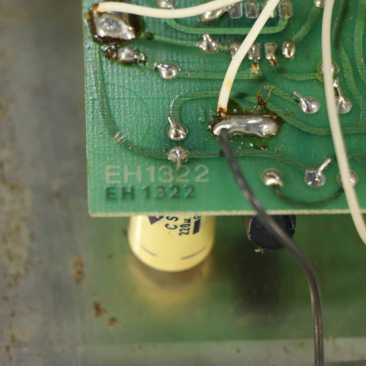 EHX Big muff V4 dual op-amp version UA741TC pcb EH1322 (vintage, 1978, made in USA)