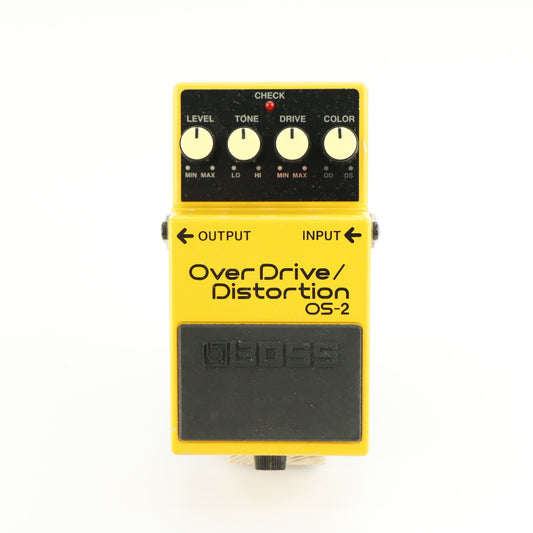 Boss OS-2 Overdrive / Distortion (s/n H5F0244, Silver Label, Made in Taiwan)