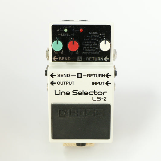 Boss LS-2 Line Selector (s/n H3B 5238, Silver Label, Made in Taiwan)