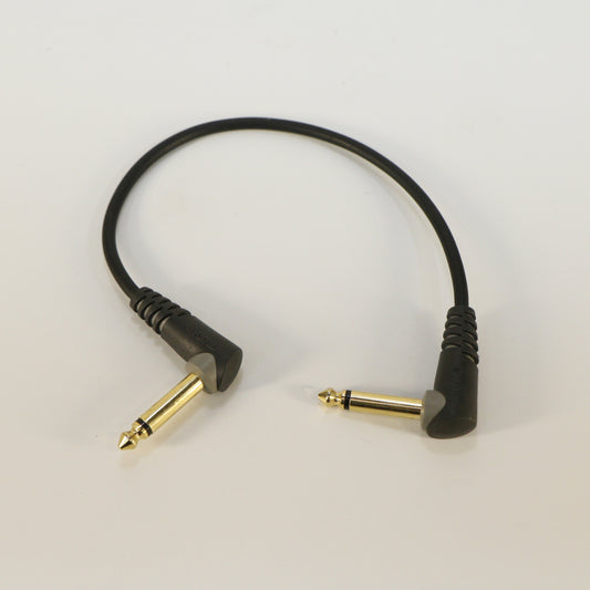 Patch cable angled (gold plug, short, 10 - 30 cm)