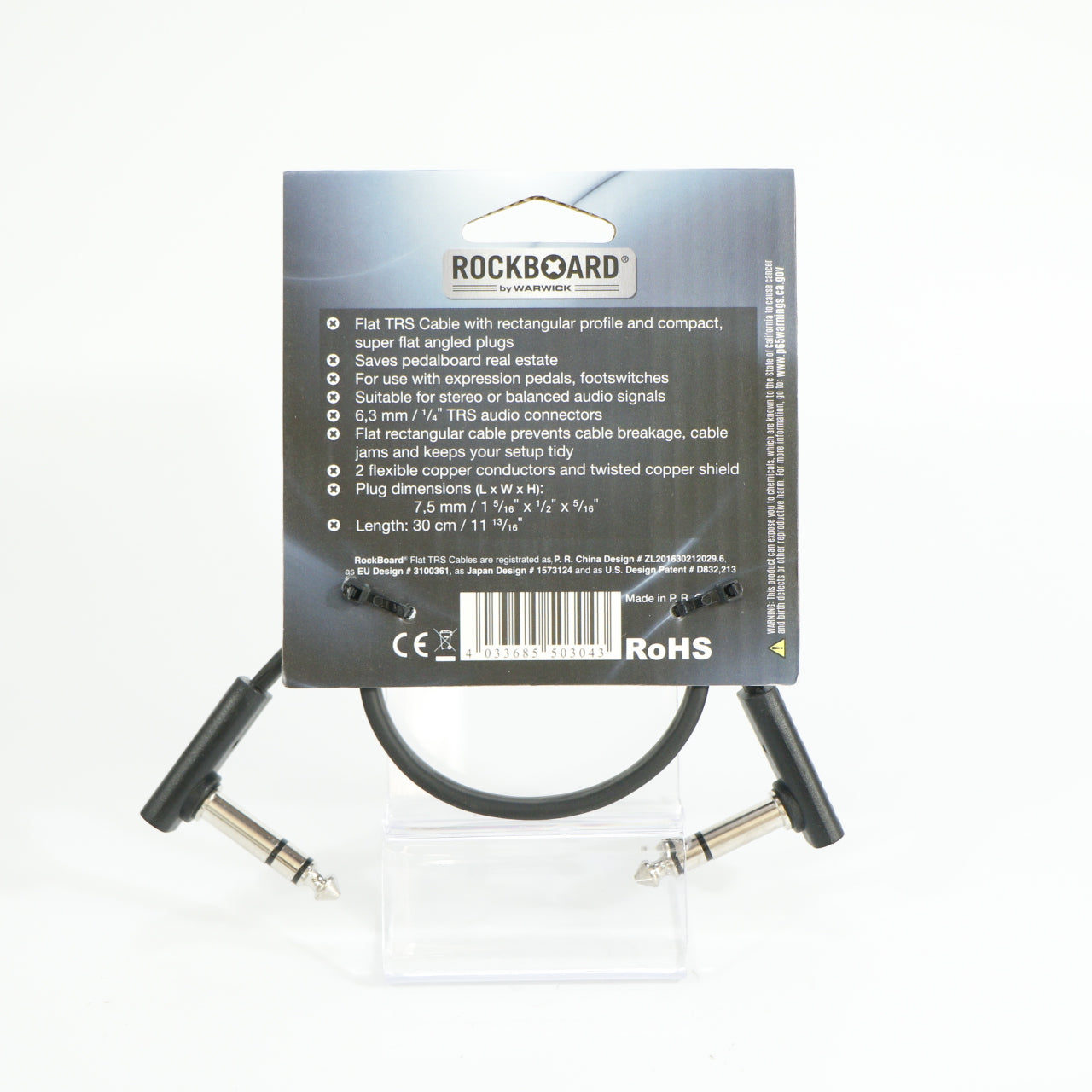 Rockboard Flat TRS Kabel 30 cm (neu)