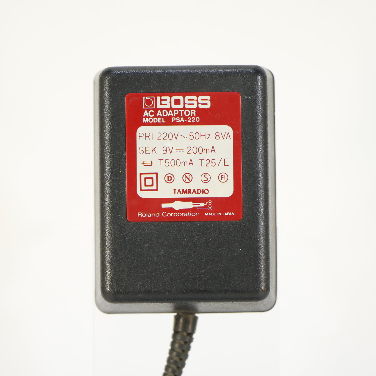 Boss PSA-220 AC adapter 9V 200mA (Made in Japan)