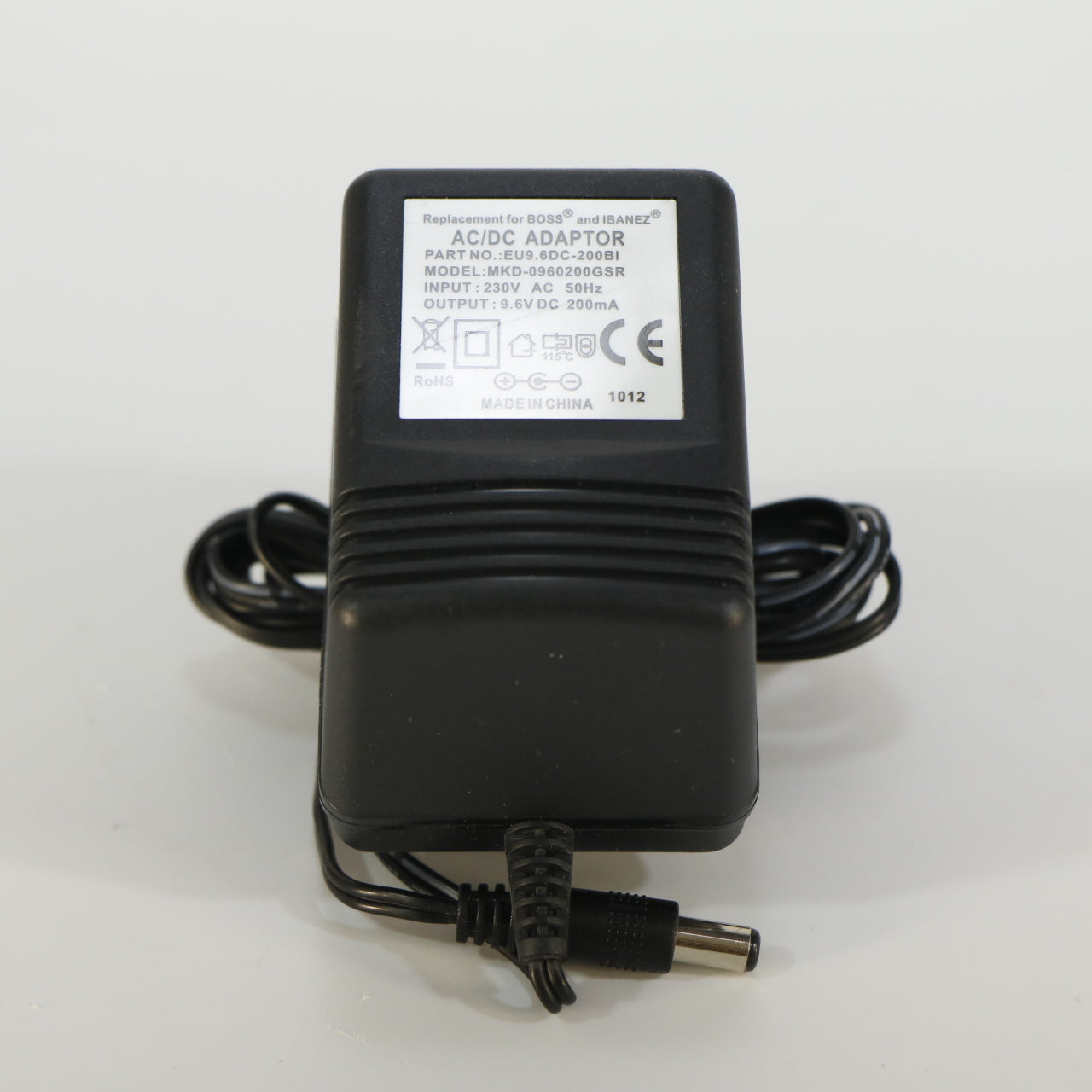 EHX adapter; replacement Adapter for Boss / Ibanez Pedals 9.6V DC 200mA