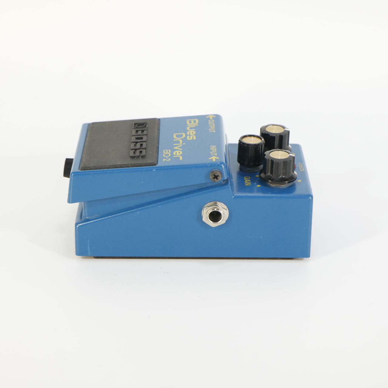 Boss BD-2 Blues Driver Overdrive (s/n E6A9334, Silver Label, Made in Taiwan)