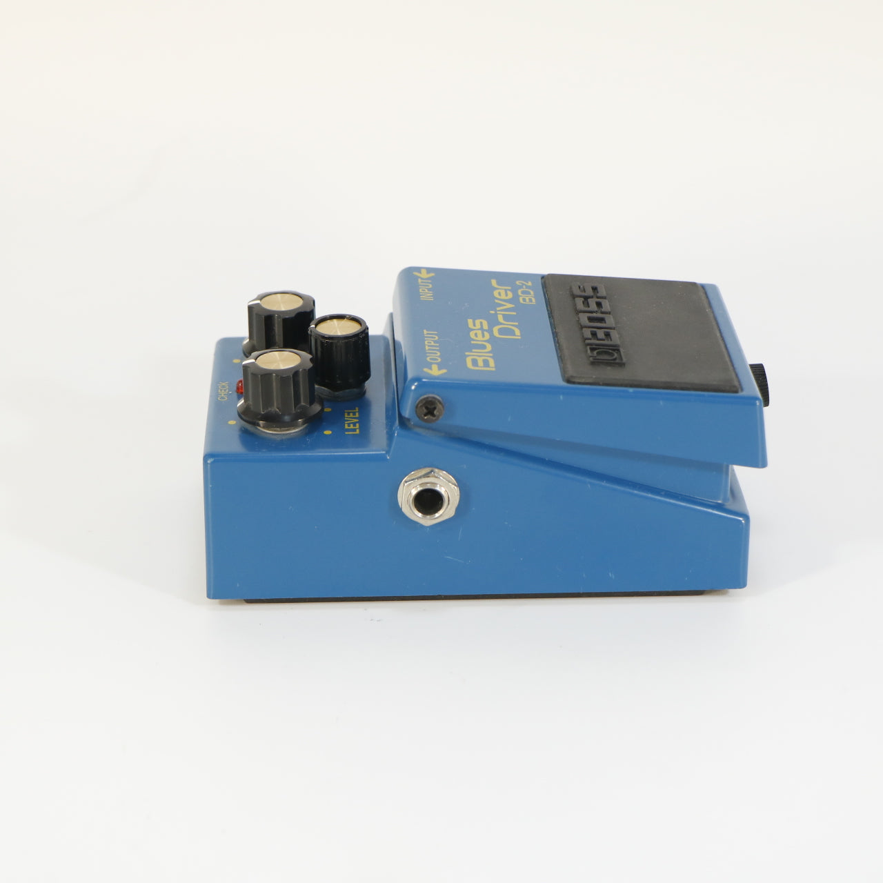 Boss BD-2 Blues Driver Overdrive (s/n E6A9334, Silver Label, Made in Taiwan)