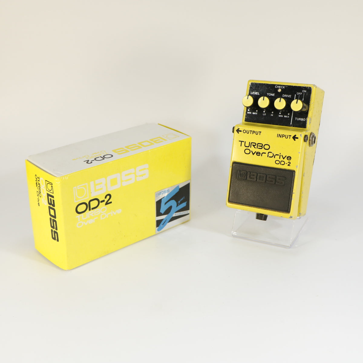 Boss OD-2 Turbo overdrive modded studio quality (made in Taiwan, black label, s/n CA95707)
