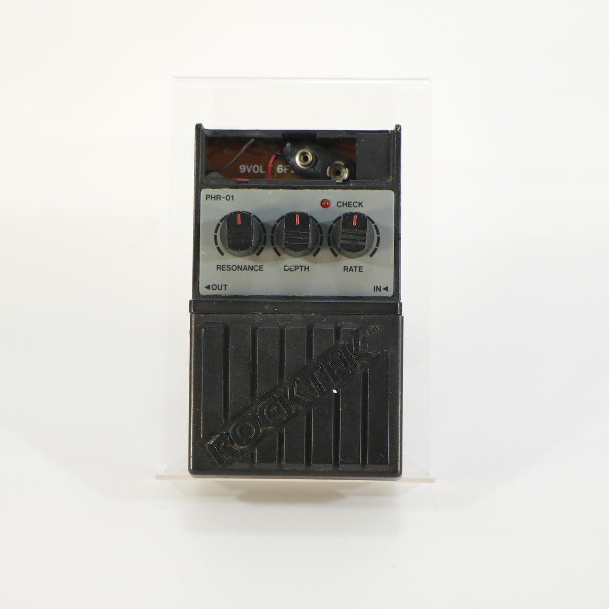 Rocktek PHR-01 Phaser (n° de série 030550, vintage, fabriqué à Taïwan, cache de pile manquant)