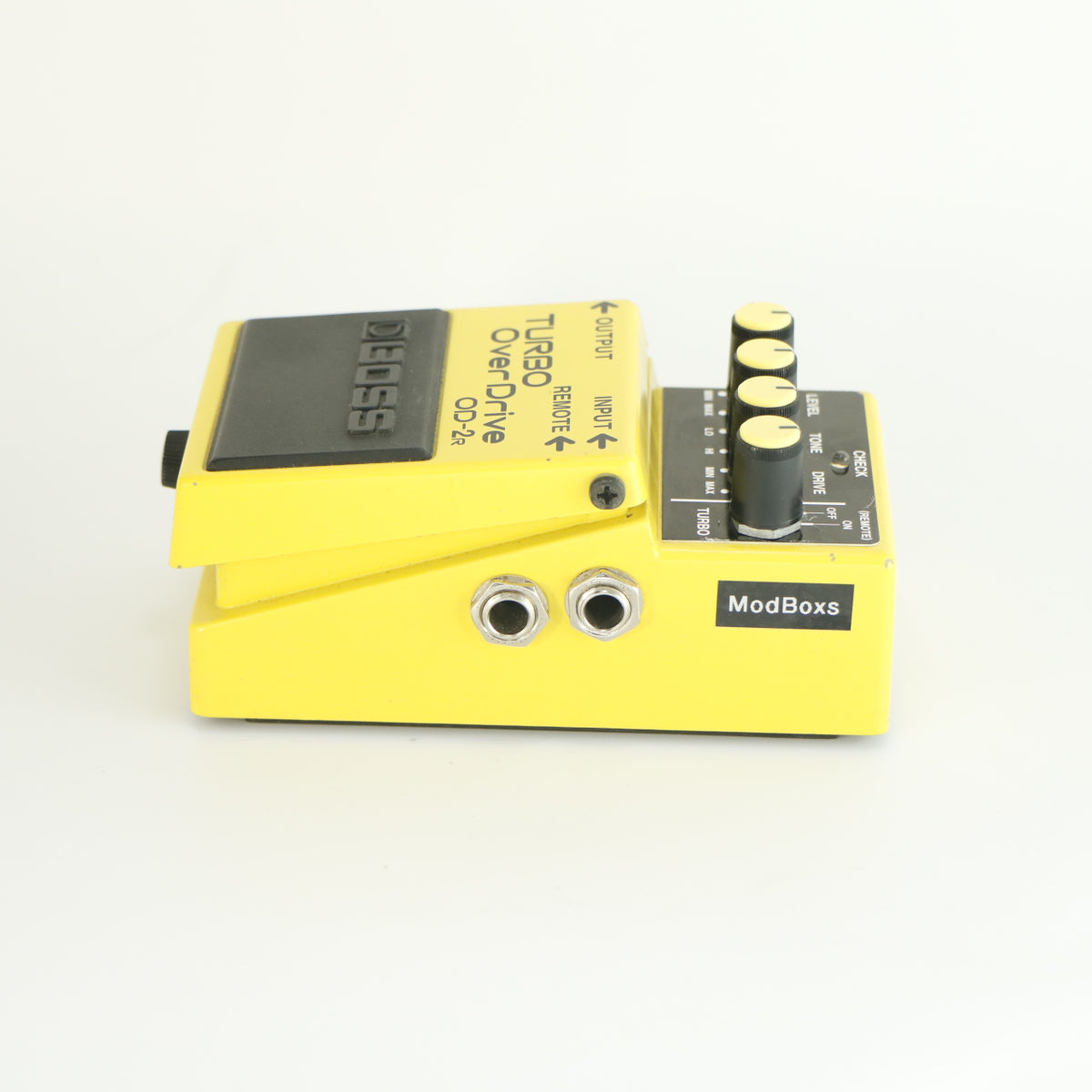 Boss OD-2r Turbo Overdrive (modifié, qualité studio, n° de série ZG62018, étiquette argentée, fabriqué à Taïwan)