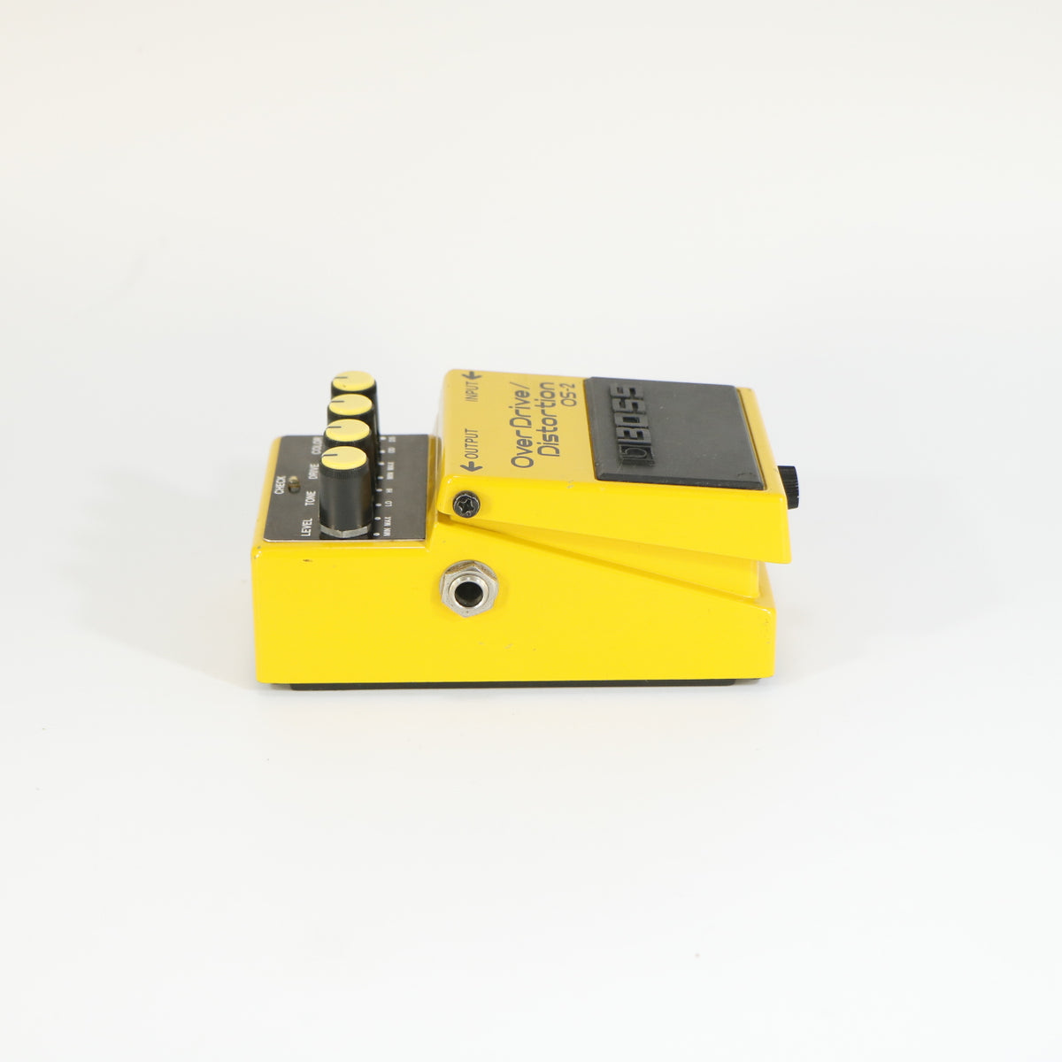 Boss OS-2 Overdrive Distortion (modifié, qualité studio, n° de série KJ83613, étiquette argentée, fabriqué à Taïwan)