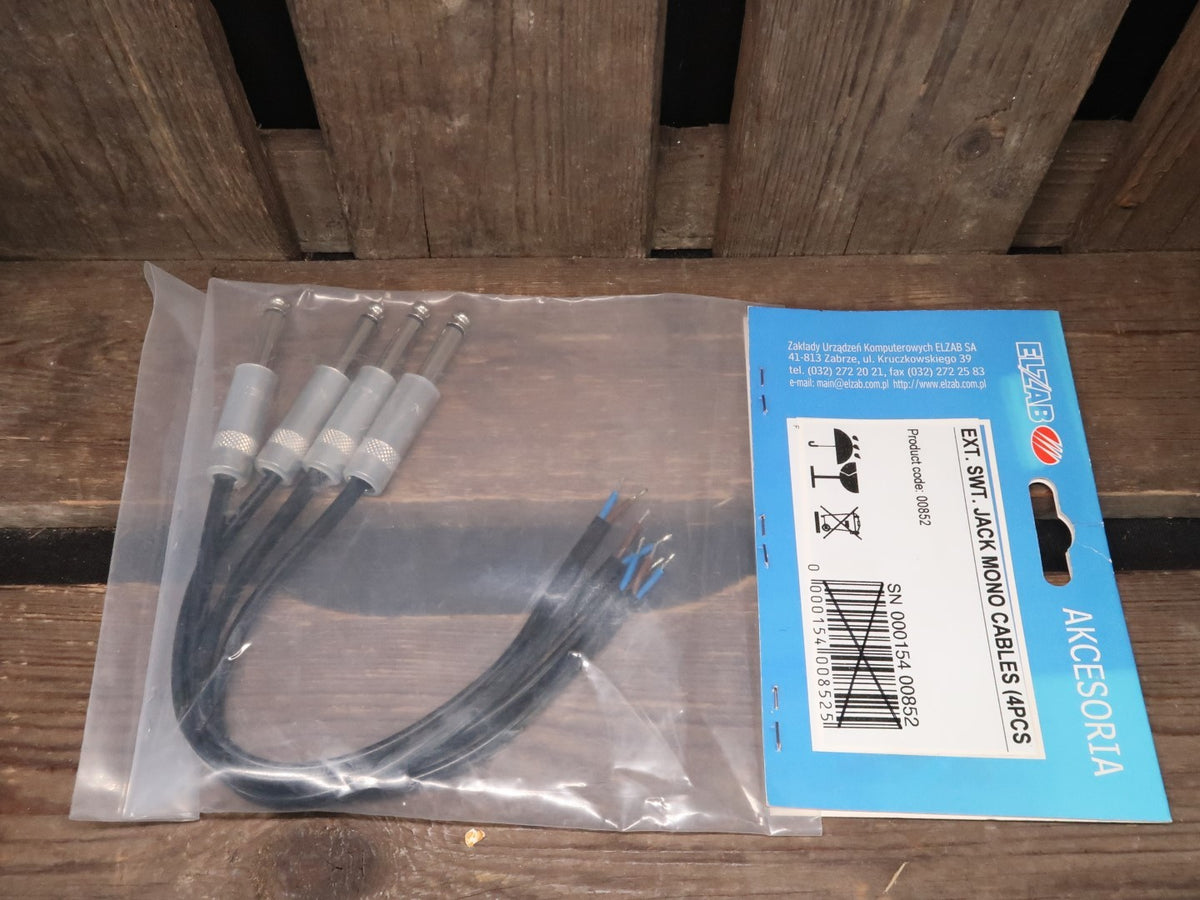 4x Mono-Klinkenkabel zum Löten