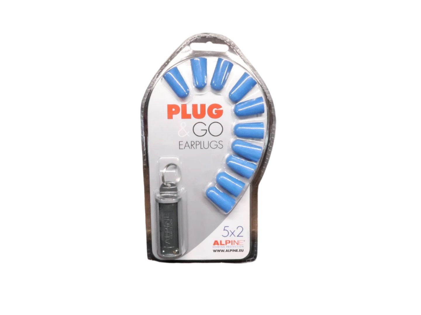 Alpine Plug & Go disposable earplugs (10x) with travelbox