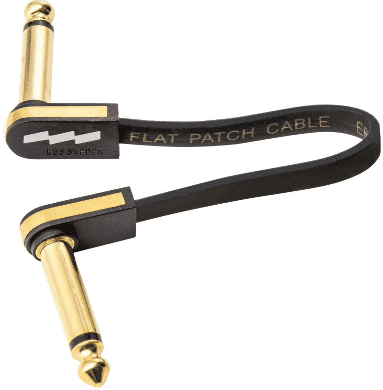 EBS PCF-PG10 Premium Gold Flaches Patchkabel 10 cm mono gewinkelt