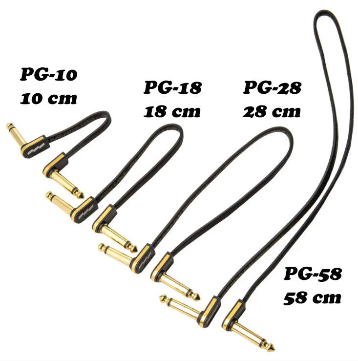 EBS PCF-PG18 Premium Gold Flaches Patchkabel 18 cm mono gewinkelt