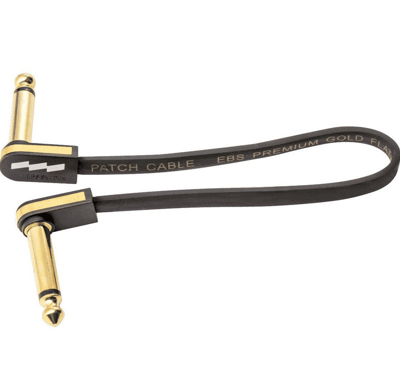 EBS PCF-PG18 Premium Gold Flaches Patchkabel 18 cm mono gewinkelt