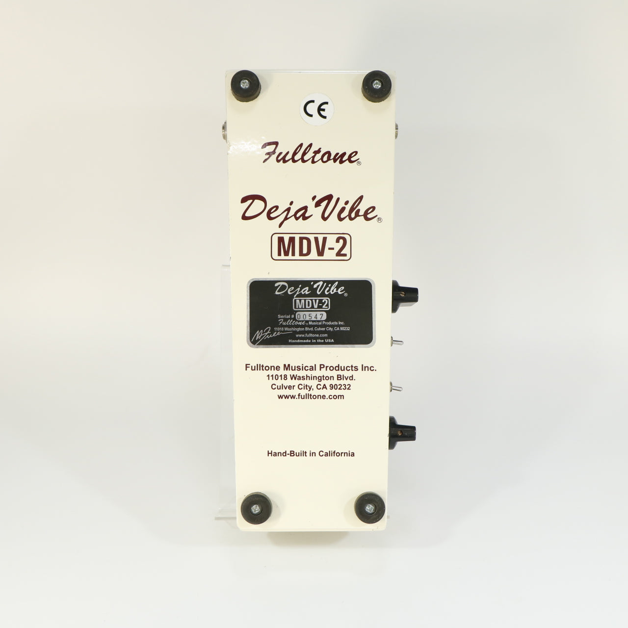 Fulltone MDV-2 Deja Vibe Chorus / Vibrato / Univibe (sn 00547, Made in USA)