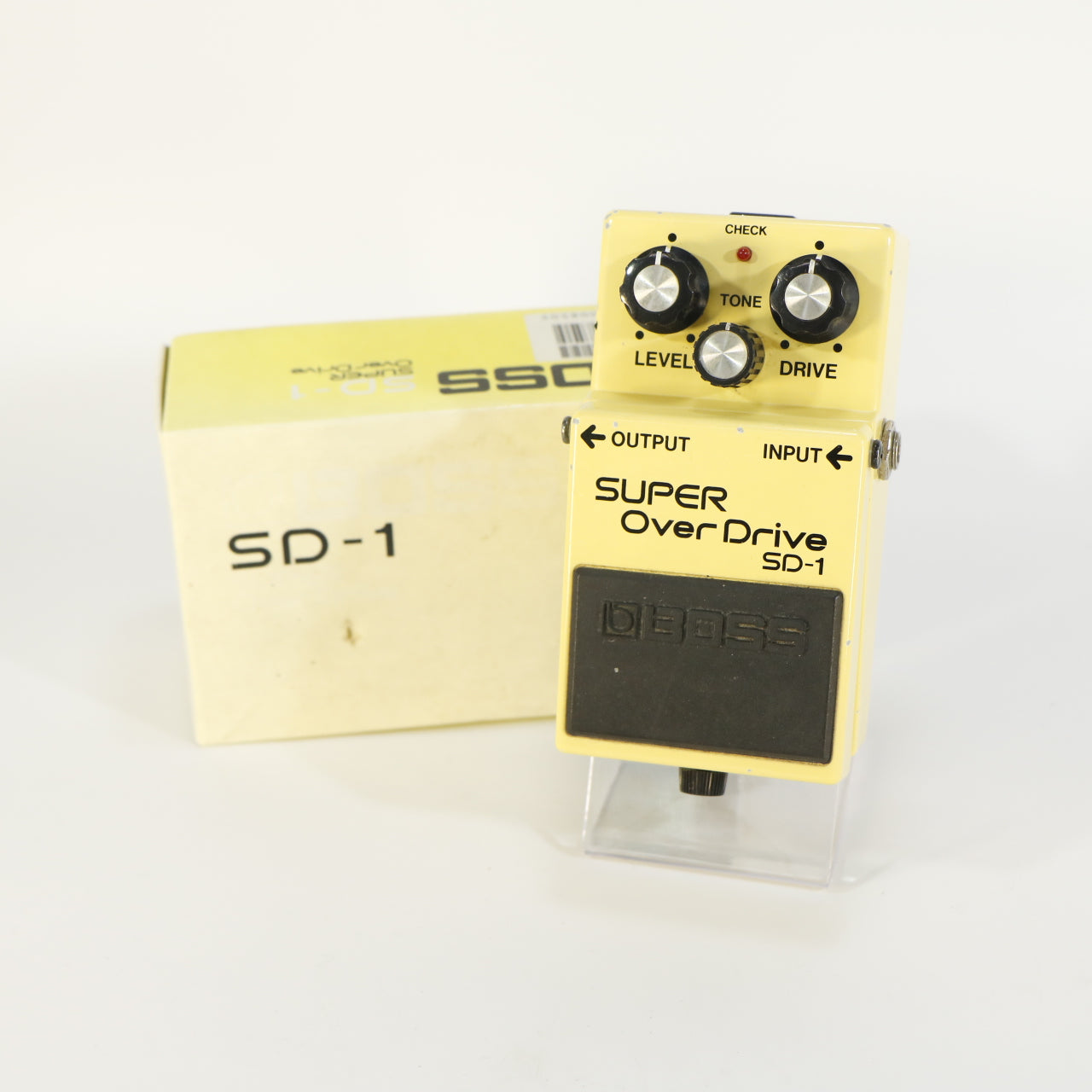Boss SD-1 Super Overdrive (s/n DC14674, Black Label, Made in Taiwan, Incl. Box and Manual)