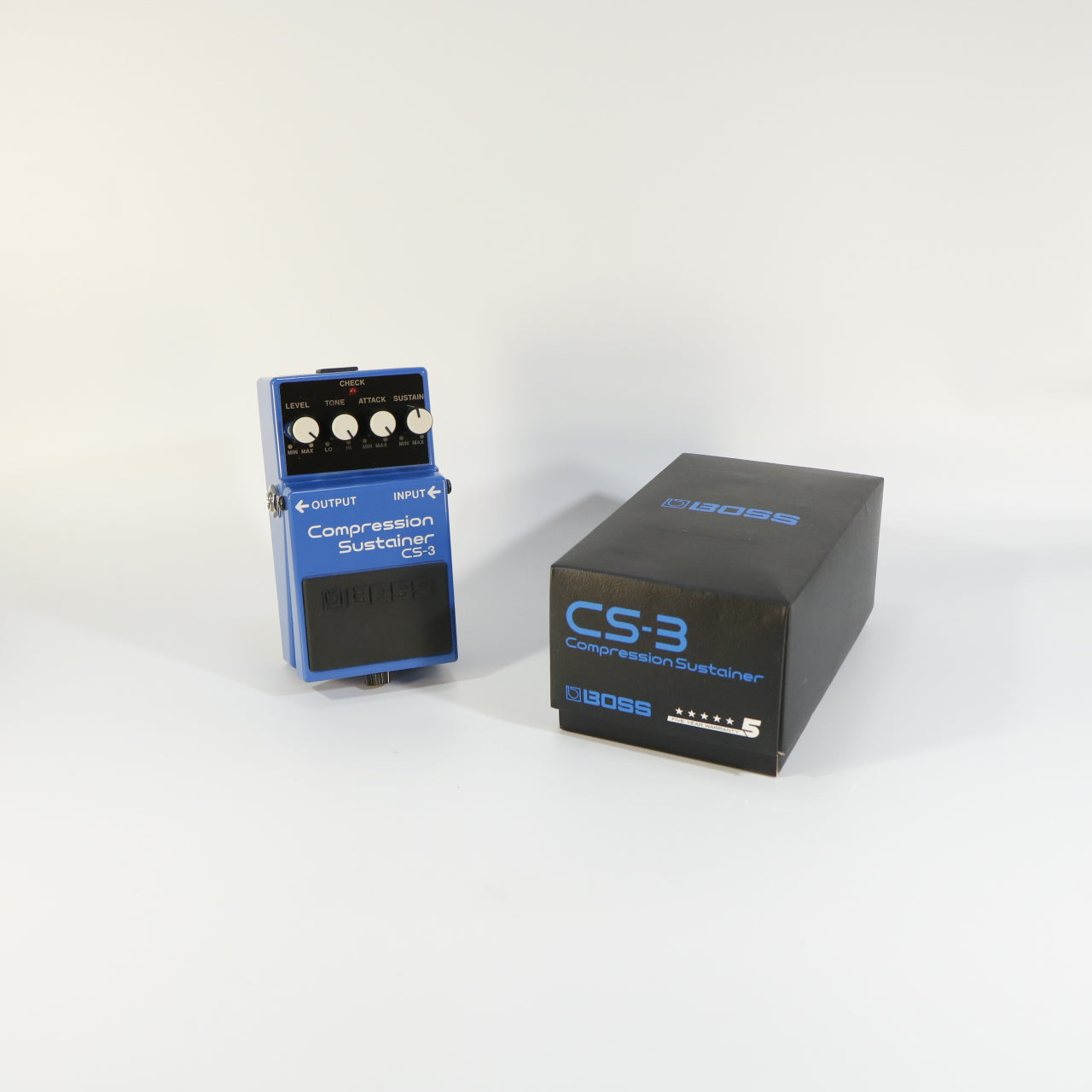 Boss CS-3 Compression Sustainer (s/n B8K3244, Silver Label, Made in Taiwan, incl. Box)