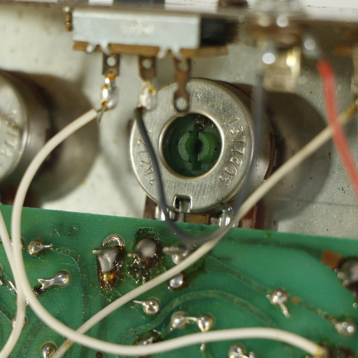 EHX Big muff V4 dual op-amp version UA741TC  pcb EH1322 (vintage, 1978, made in USA)