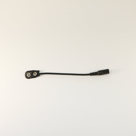Voedingskabel - 9 volt batterij clip naar voeding plug (2.1mm)