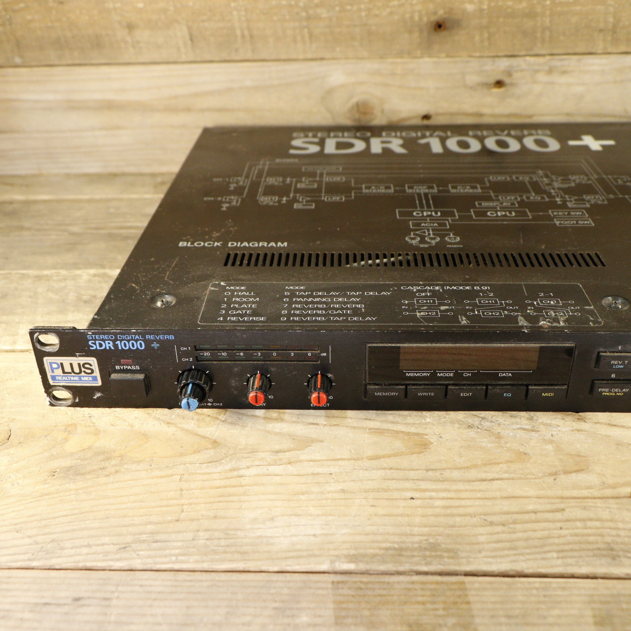 Ibanez SDR 1000+ Stereo Digital Reverb (s/n 60704516, Made in Japan)