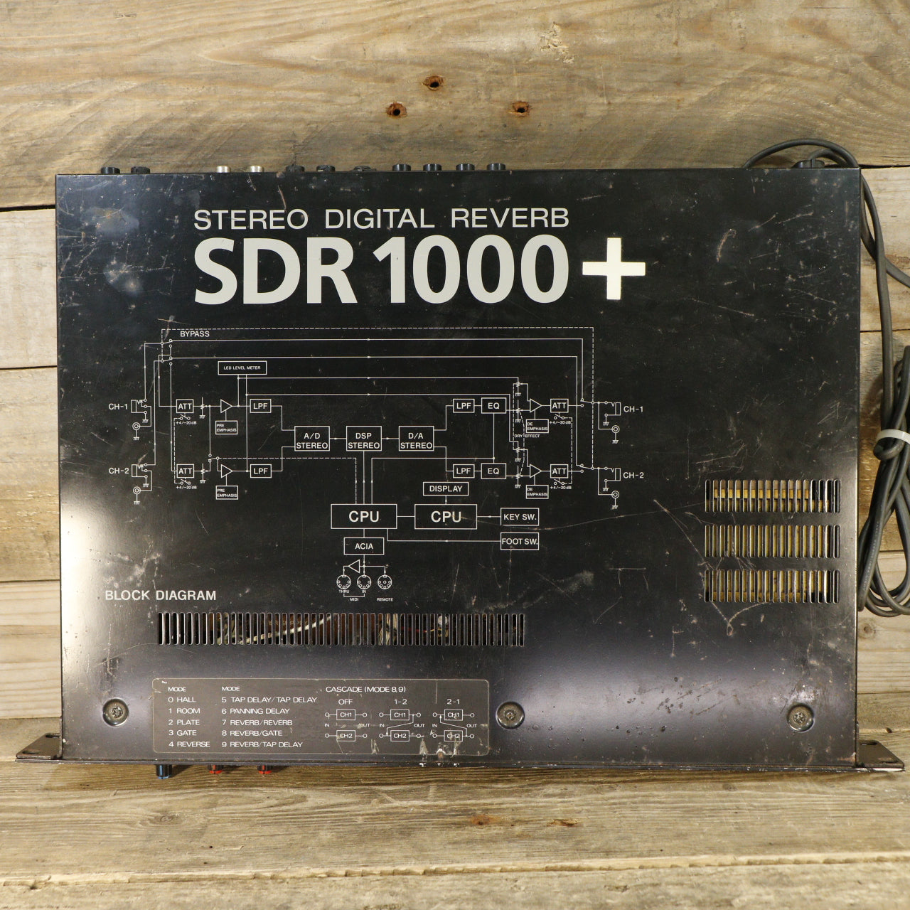 Ibanez SDR 1000+ Stereo Digital Reverb (s/n 60704516, Made in Japan)