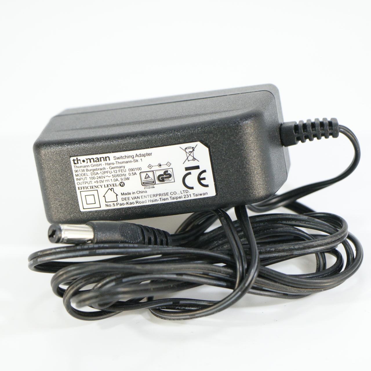 Thomann NT0910 9V DC Adapter (EU Plug)