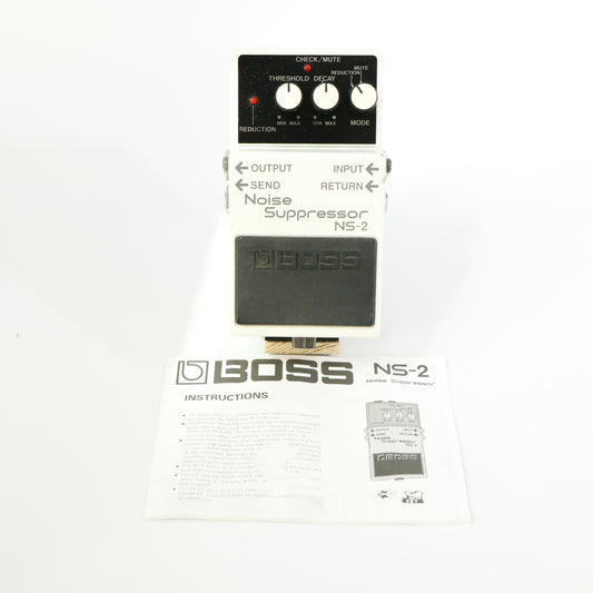 Boss NS-2 Noise Suppressor (s/n A7E 5013, Silver Label, Made in Taiwan)