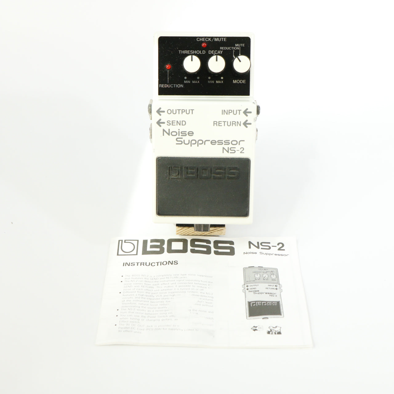 Boss NS-2 Noise Suppressor (s/n A7E 5013, Silver Label, Made in 