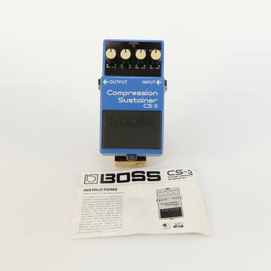 Boss CS-3 Compression Sustainer (s/n KG95150, Black Label, Made in Taiwan)