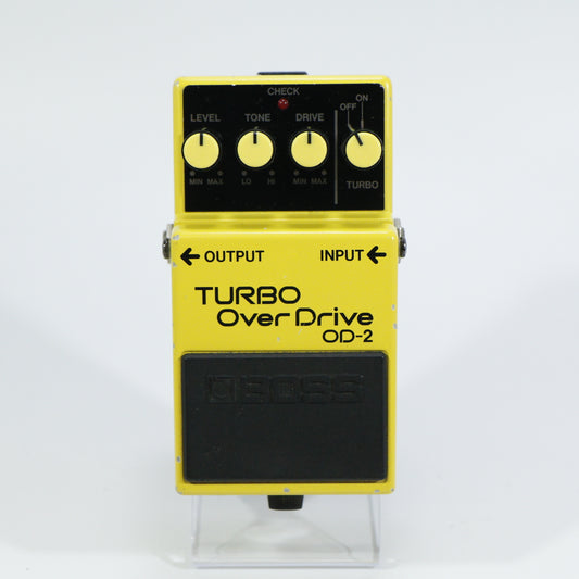 Boss OD-2 Turbo Overdrive (s/n 949886, Black Label, Made in Japan, Vintage)