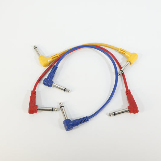 Patch cable angled (plastic plug, short, 10 to 30 cm)