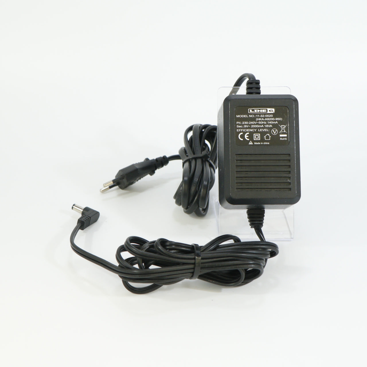 Line 6 9 Volt AC 2000mA Adapter (s/n 11-32-0020 HKA-A9200-950)