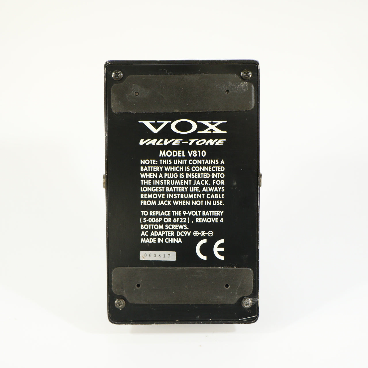 Vox V810 Valve-Tone Overdrive (s/n 003817)