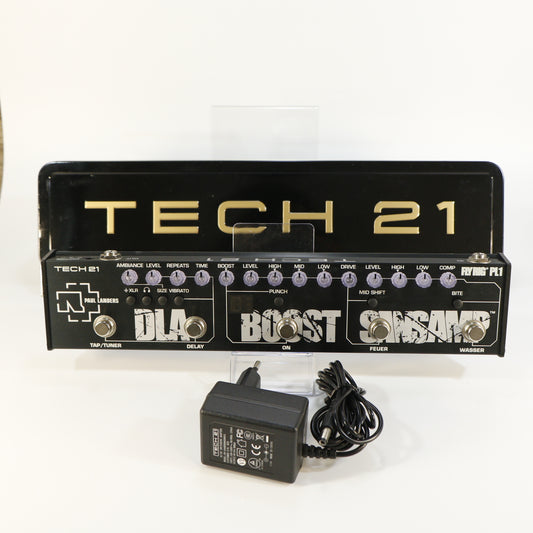 Tech 21 PL1 Fly Rig FlyRig Sansamp Paul Landers Rammstein Multi-Effect (in Metal Case with Adapter)