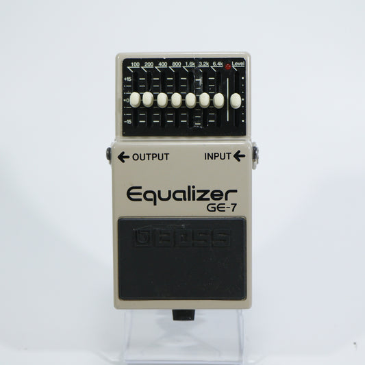 Boss GE-7 Equalizer (s/n VV83018, Silver Label, Made in Taiwan)