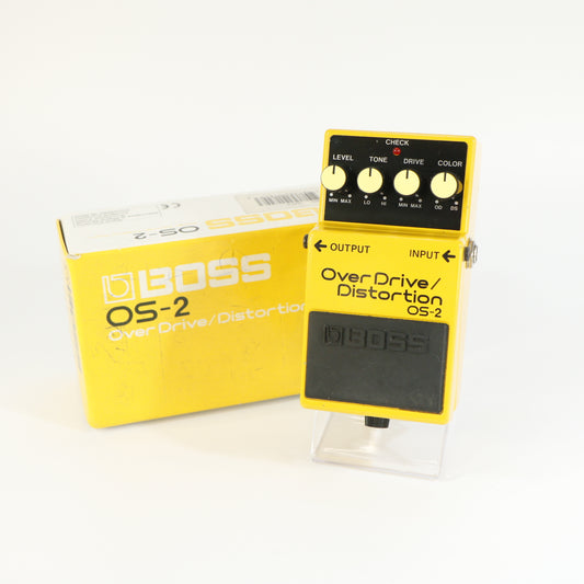 Boss OS-2 Overdrive / Distortion (s/n MM67055, Silver Label, Made in Taiwan)