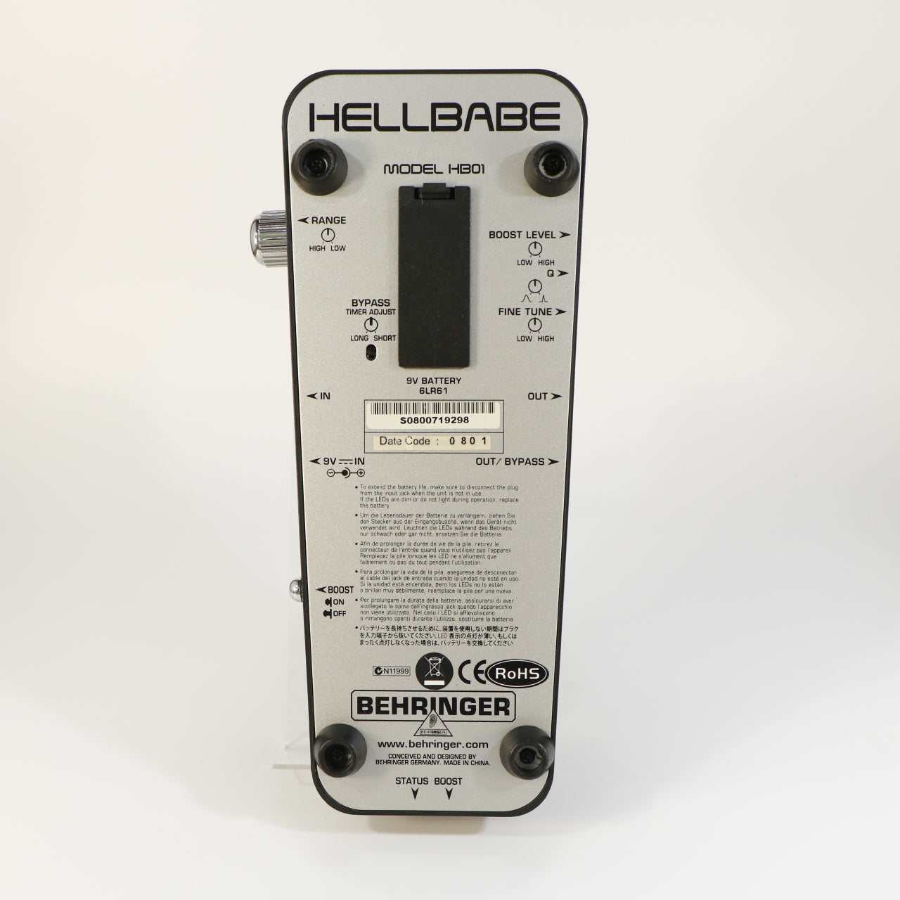 Behringer HB01 Hellbabe Wah