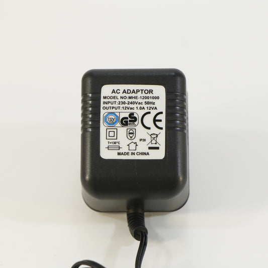 12 volt AC wisselspanning 1000mA adapter