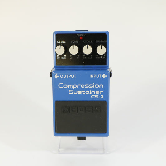 Boss CS-3 Compression Sustainer (s/n KY64330, Silver Label, Made in Taiwan)
