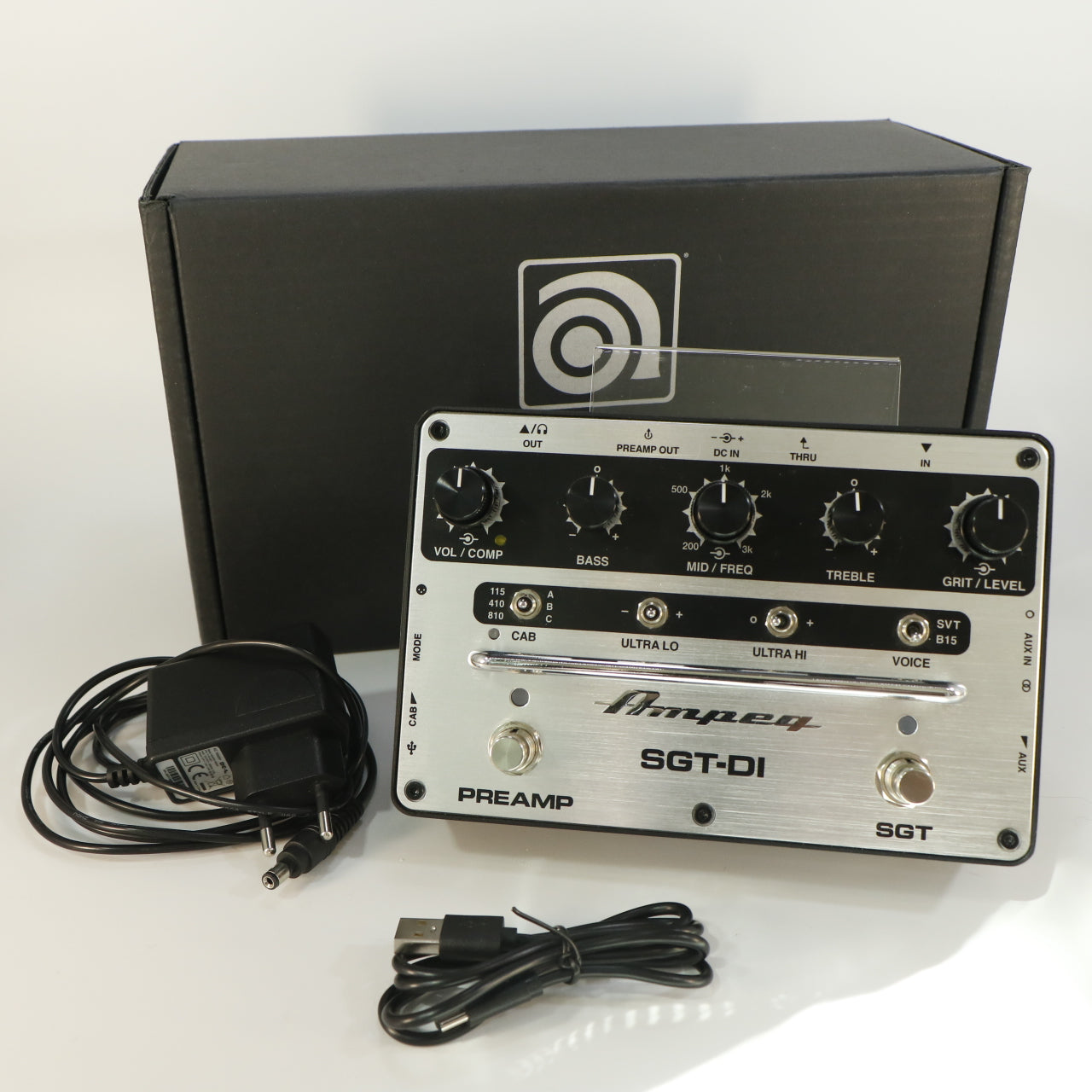 Ampeg SGT-DI Bass Preamp / DI (incl. Adapter)
