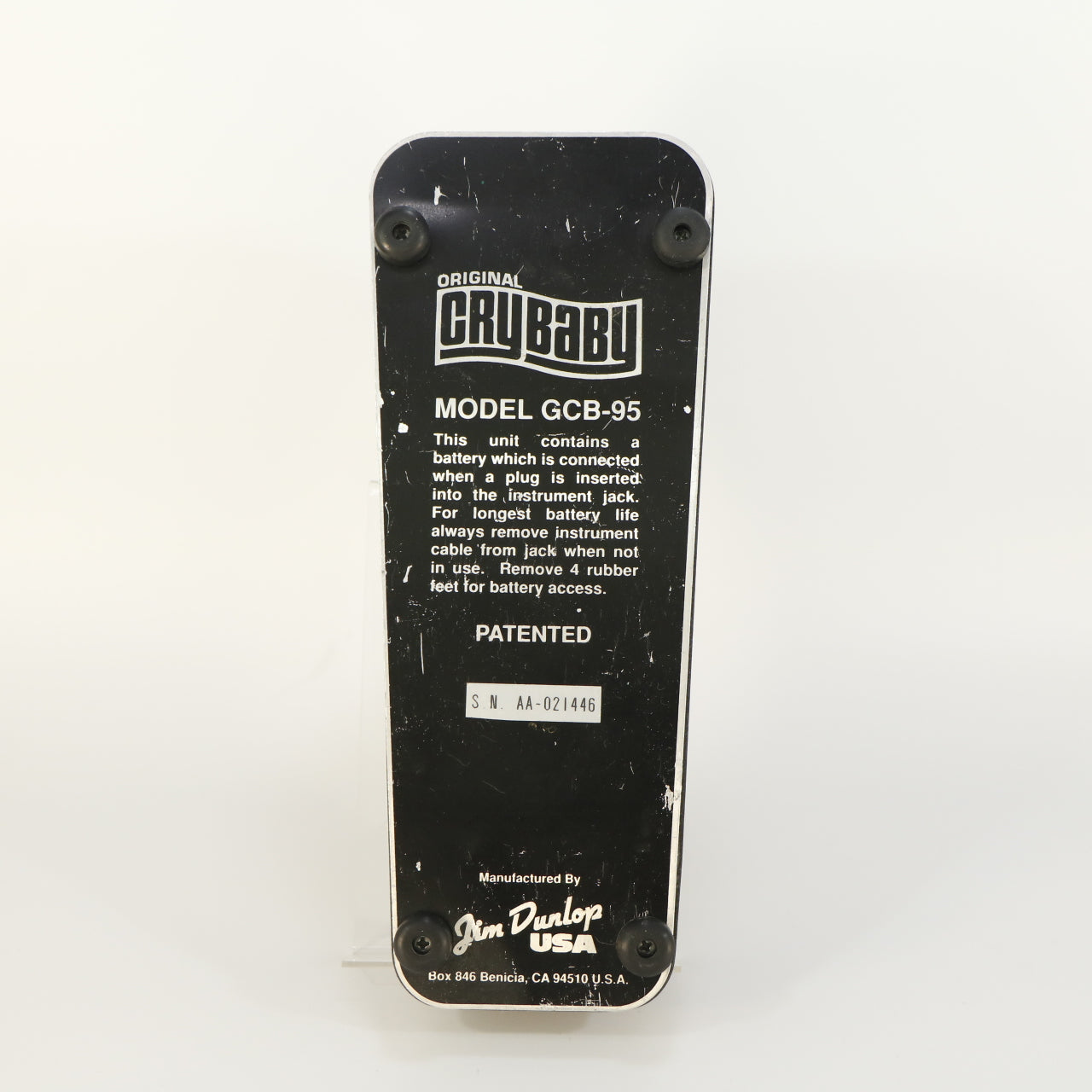 Dunlop GCB-95 Original Cry Baby (s/n AA-021446, Vintage pre-CE)