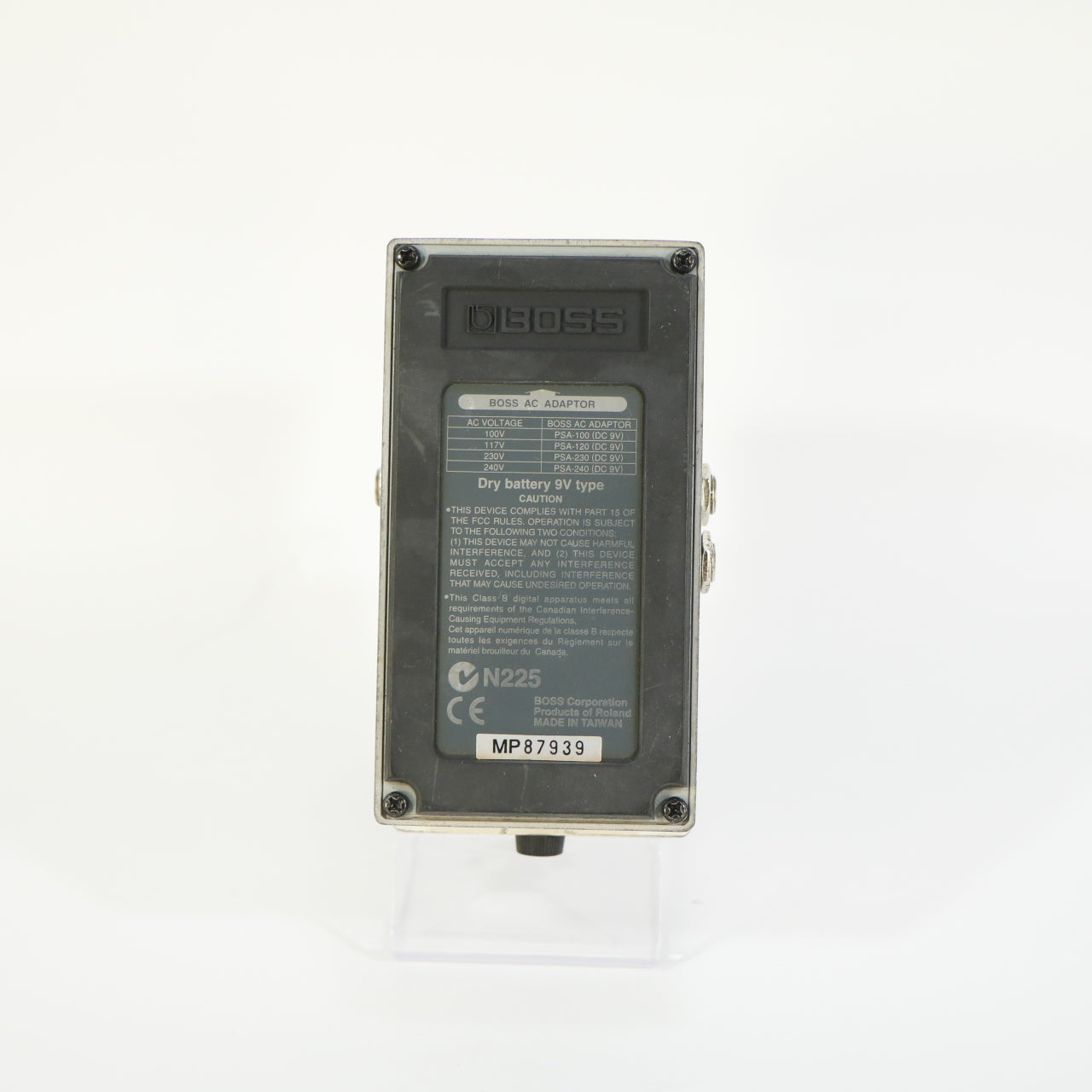 Boss TU-2 Chromatic Tuner (s/n MP87939, Gray Label, Made in Taiwan)