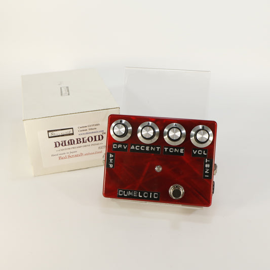 Shin's Music Dumbloid Red Scratch Custom Preamp Drive Pedal (s/n 1779, In Box, Handmade in Japan)