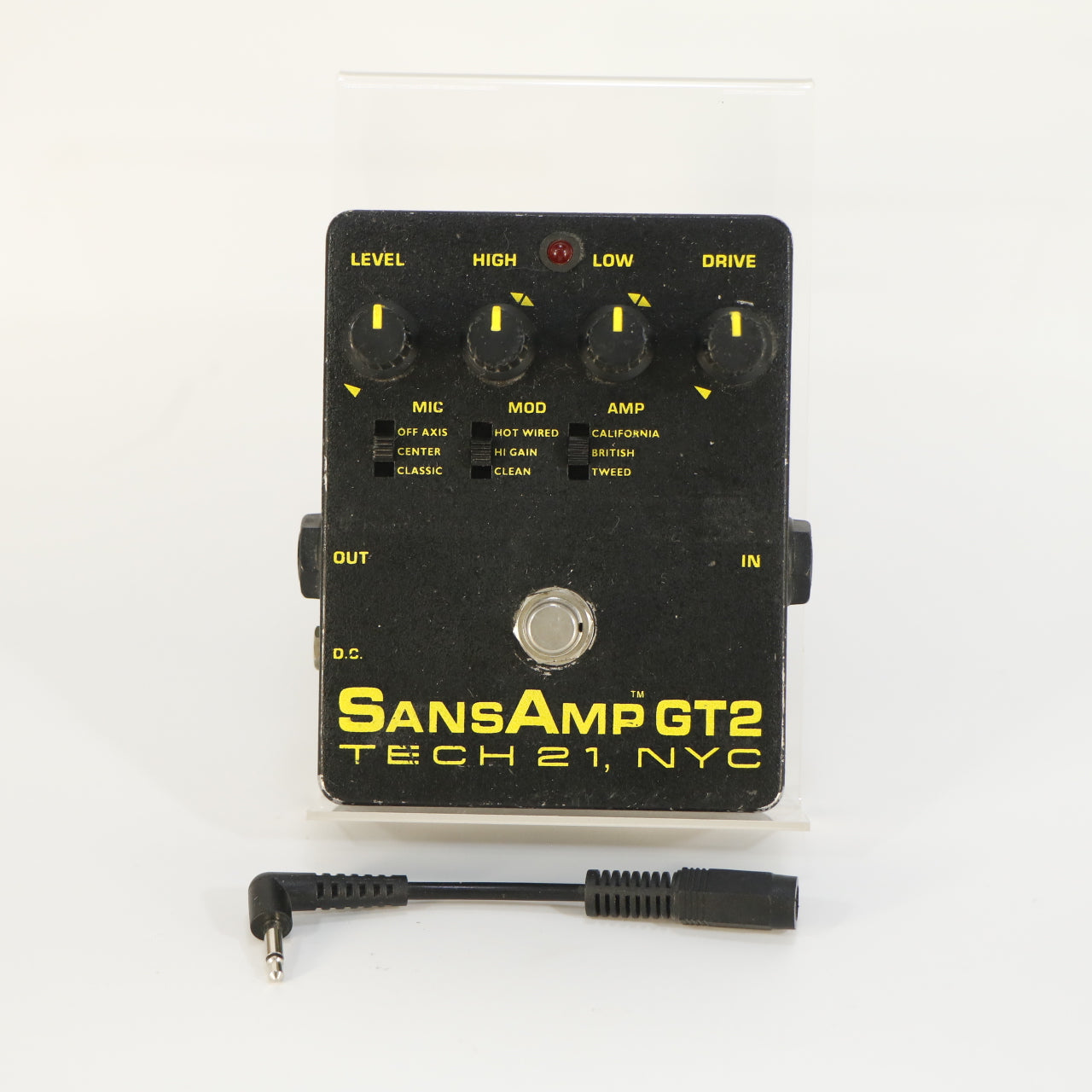 Tech 21 SansAmp GT-2 (s/n 34362, Vintage V1, Made in USA)
