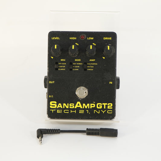 Tech 21 SansAmp GT-2 (s/n 34362, Vintage V1, Made in USA)