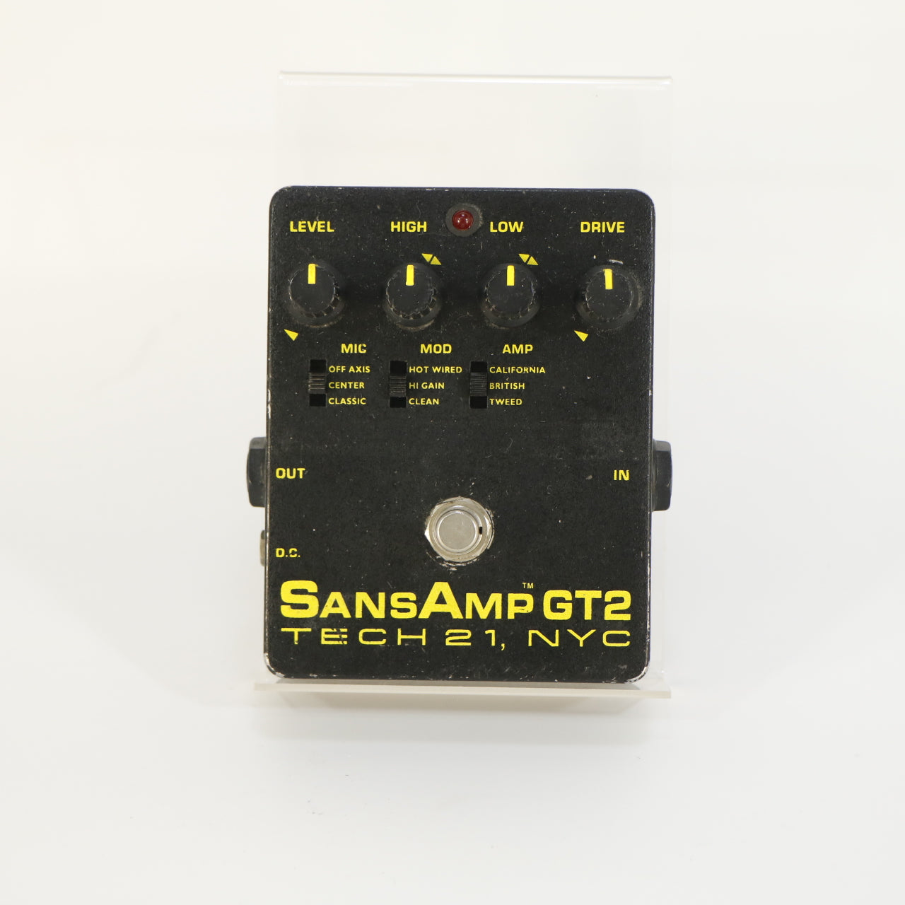 Tech 21 SansAmp GT-2 (s/n 34362, Vintage V1, Made in USA)