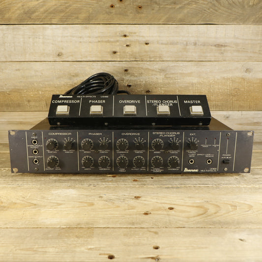 Ibanez UE400 Multi-Effects Rare Overdrive TS808 Version incl. Footswitch (s/n 300209, Vintage, Made in Japan)