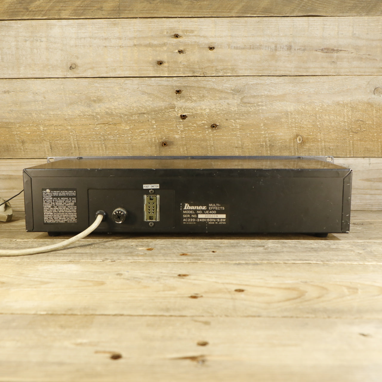 Ibanez UE400 Multi-Effects Rare Overdrive TS808 Version incl. Footswitch (s/n 300209, Vintage, Made in Japan)