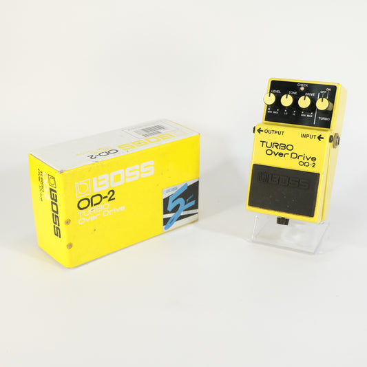 Boss OD-2 Turbo Overdrive Modded Studio Quality (Made In Taiwan, Black Label, s/n DB59551)