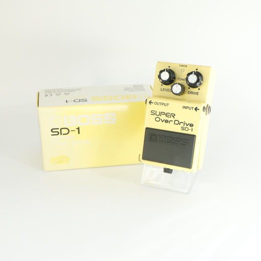 Boss SD-1 Super Overdrive (Modded Studio Quality, s/n DB92361, Black Label, Made in Taiwan)